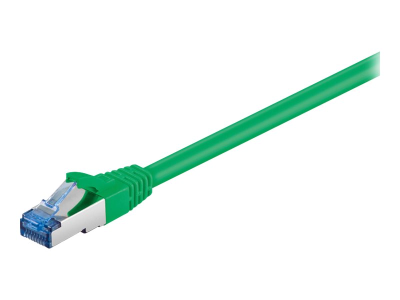 Patchkabel Goobay Cat6A S/FTP 1,5m grün halogenfrei 500MHz