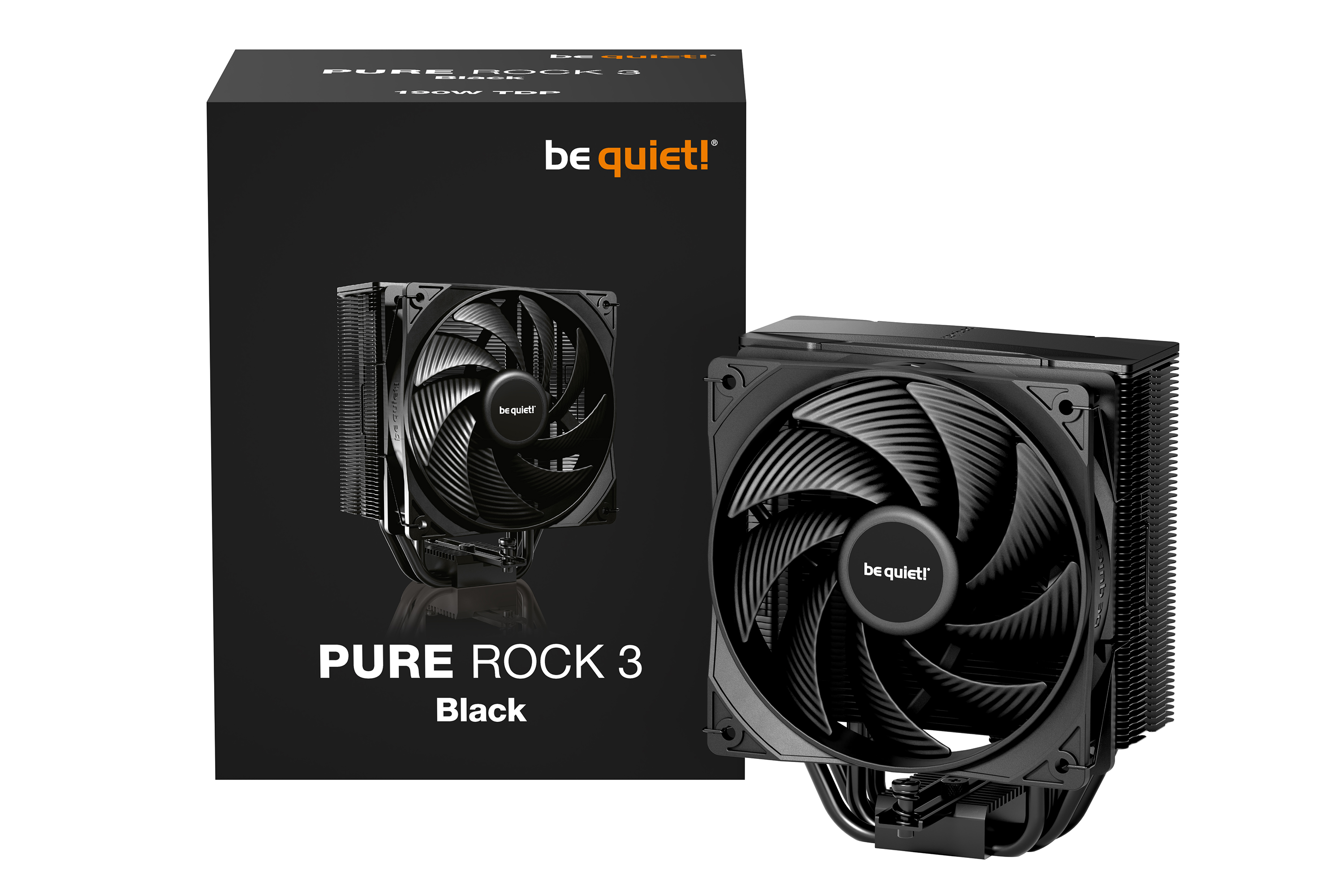 Kühler BeQuiet Pure Rock 3 Black 31,2dB 190W (4-Pin) PWM