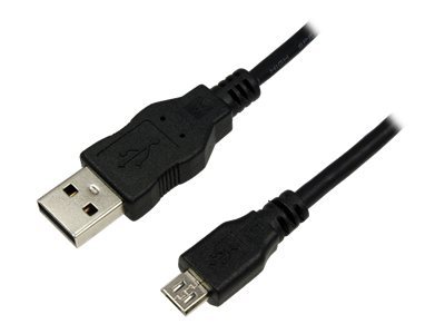 USB-Kabel LogiLink USB2.0 A-m/B-Micro-m 1,0m schwarz