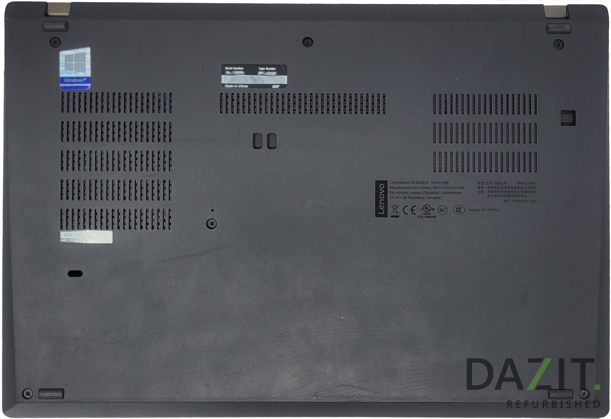 Notebook Lenovo ThinkPad T495 AMD Ryzen 5 PRO 3500U refurb.B