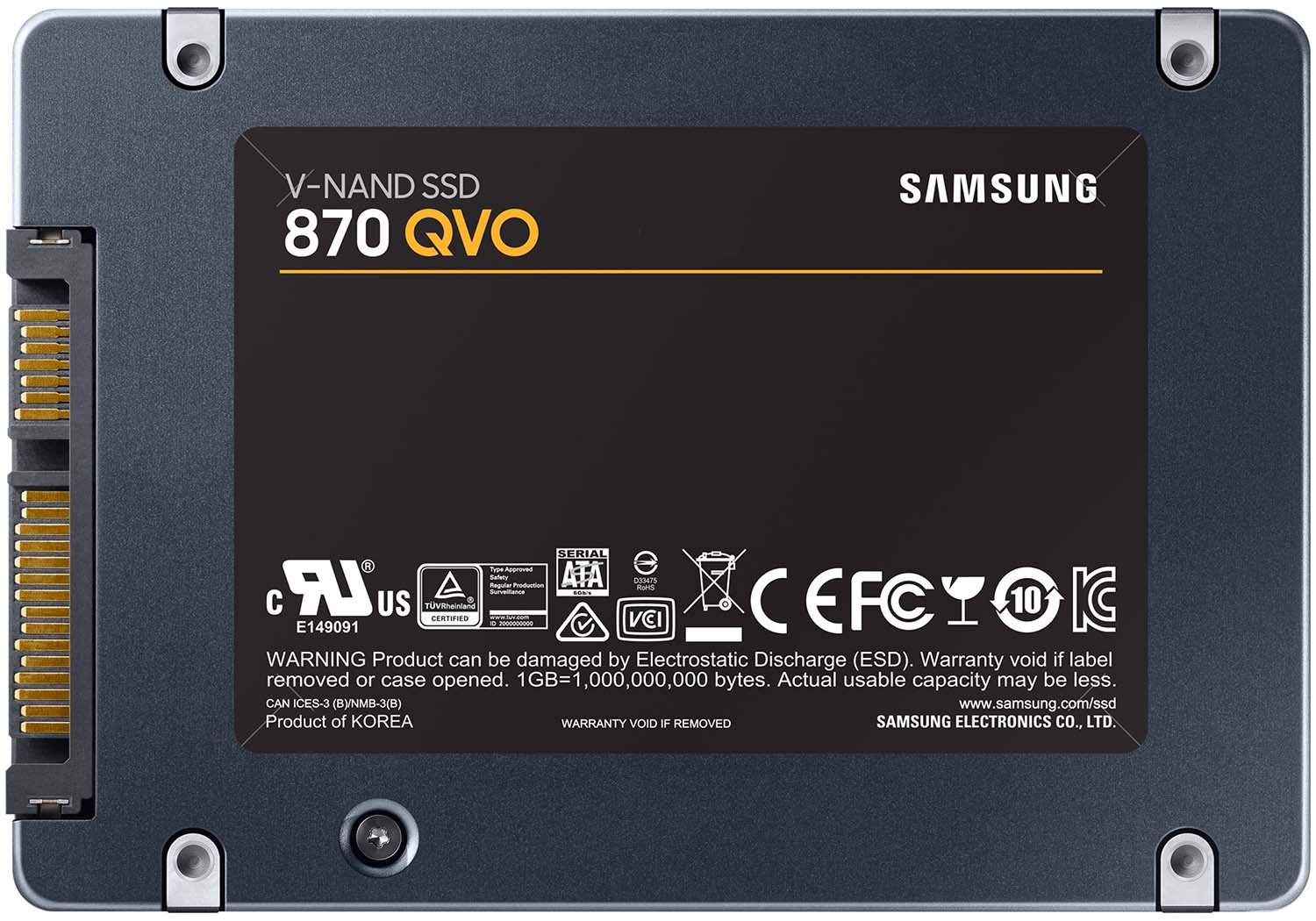 SSD Samsung 870 QVO 2,5-Zoll SATA6Gb/s QLC 8TB SSD Samsung 870 QVO 2,5-Zoll SATA6Gb/s QLC 8TB