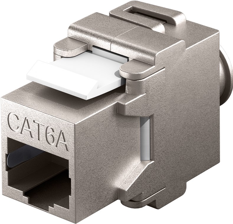 Keystone-Buchse Goobay Cat6A 500MHz RJ45/LSA 10GBit