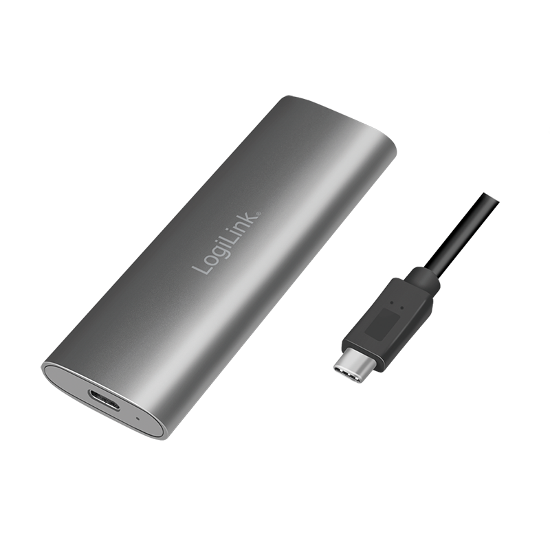 Gehäuse LogiLink USB-C M.2 NVMe&SATA USB3.2 Gen2x1 Type-C