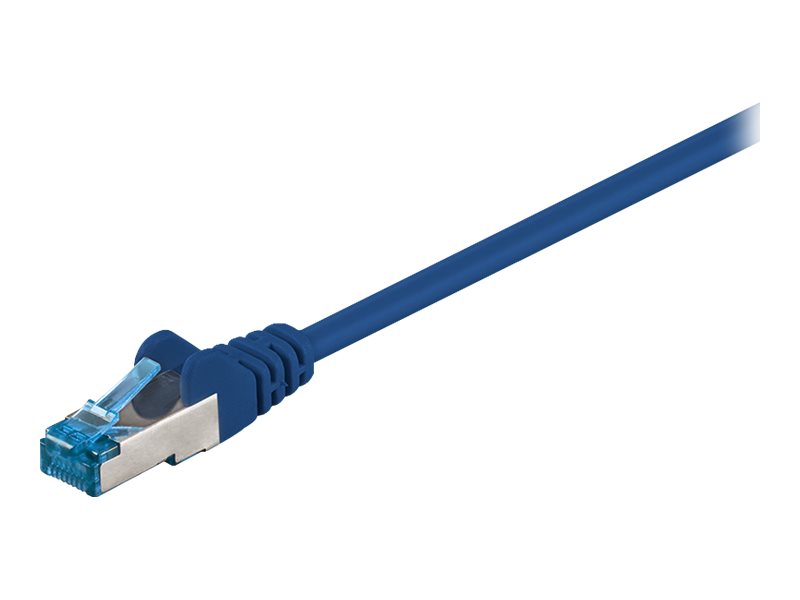 Patchkabel Goobay Cat6A S/FTP 15m blau halogenfrei 500MHz