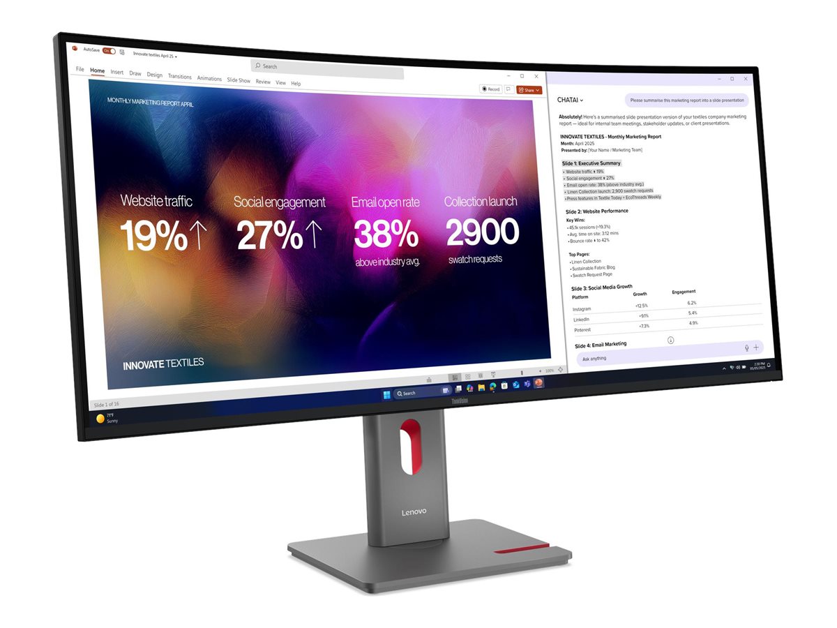 TFT-Monitor Lenovo ThinkVision P40WD-40 40-Zoll 5k