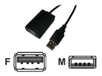 USB-Kabel LogiLink Repeater USB2.0 A-m/f 5,0m