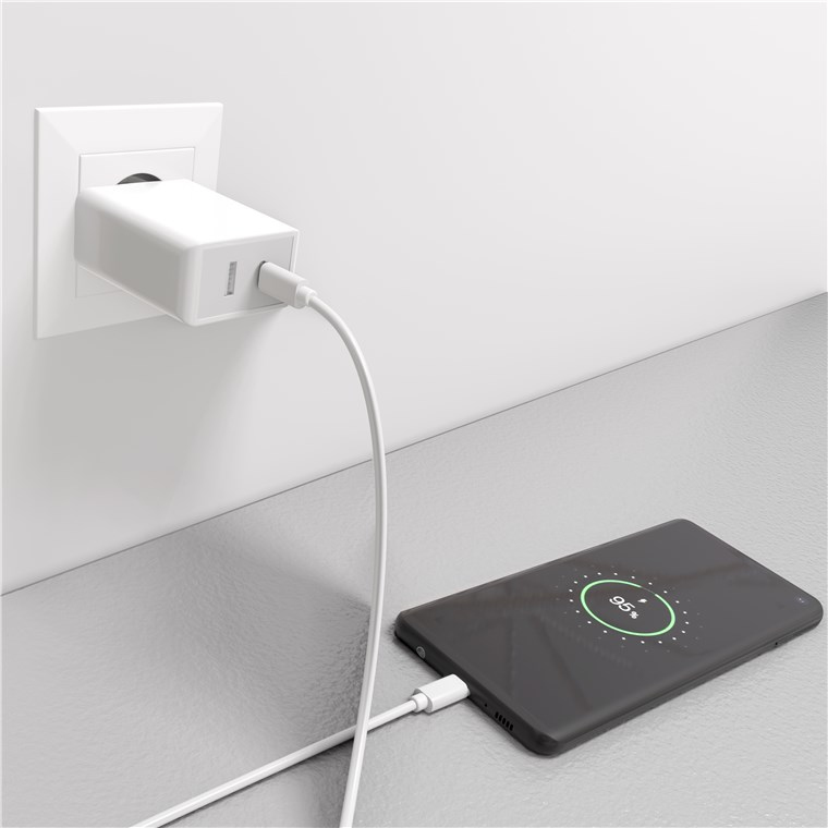 Netzgerät Goobay USB-C weiß 3,3V-11VDC 25W Power Delivery