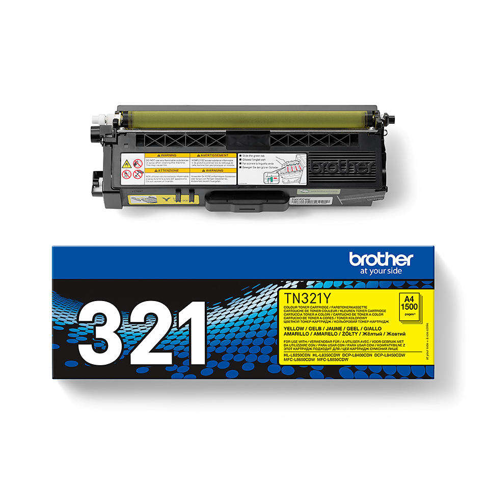 Toner Brother TN-321Y gelb (1.500 Seiten n.ISO/IEC 19752)