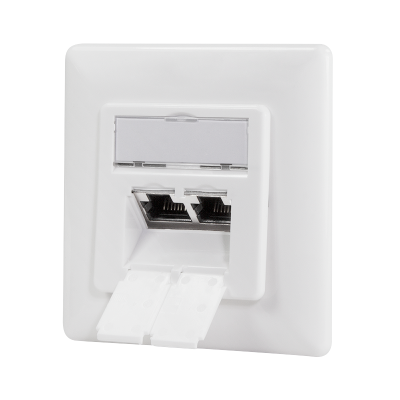 Netzwerkdose Logilink Cat6A 2xRJ45 Universaldose