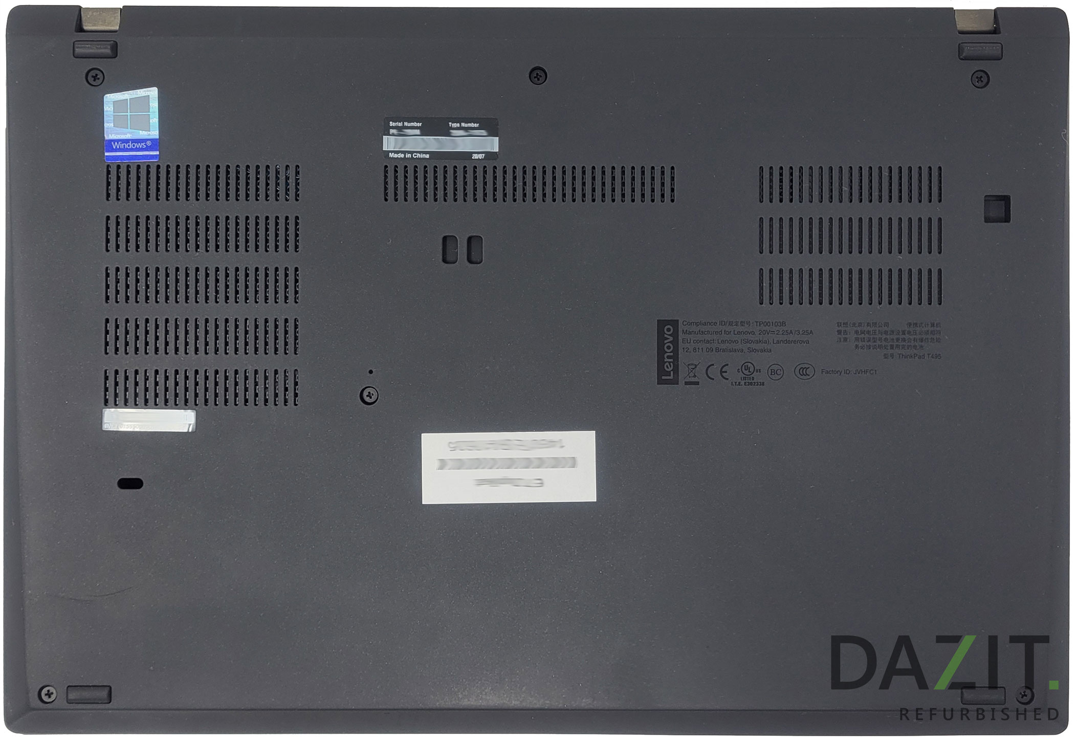 Notebook Lenovo ThinkPad T495 AMD Ryzen 5 PRO 3500U refurb.A