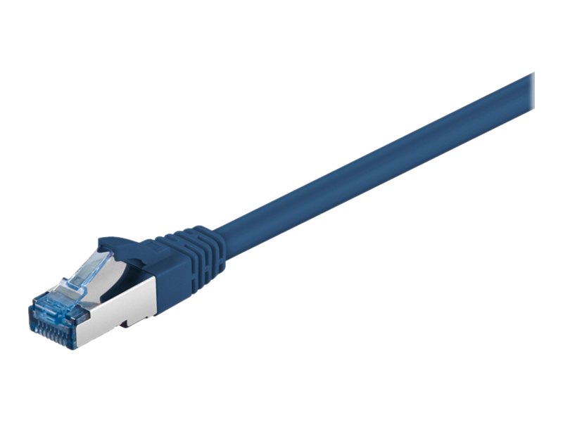 Patchkabel Goobay Cat6A S/FTP 1,0m blau halogenfrei 500MHz