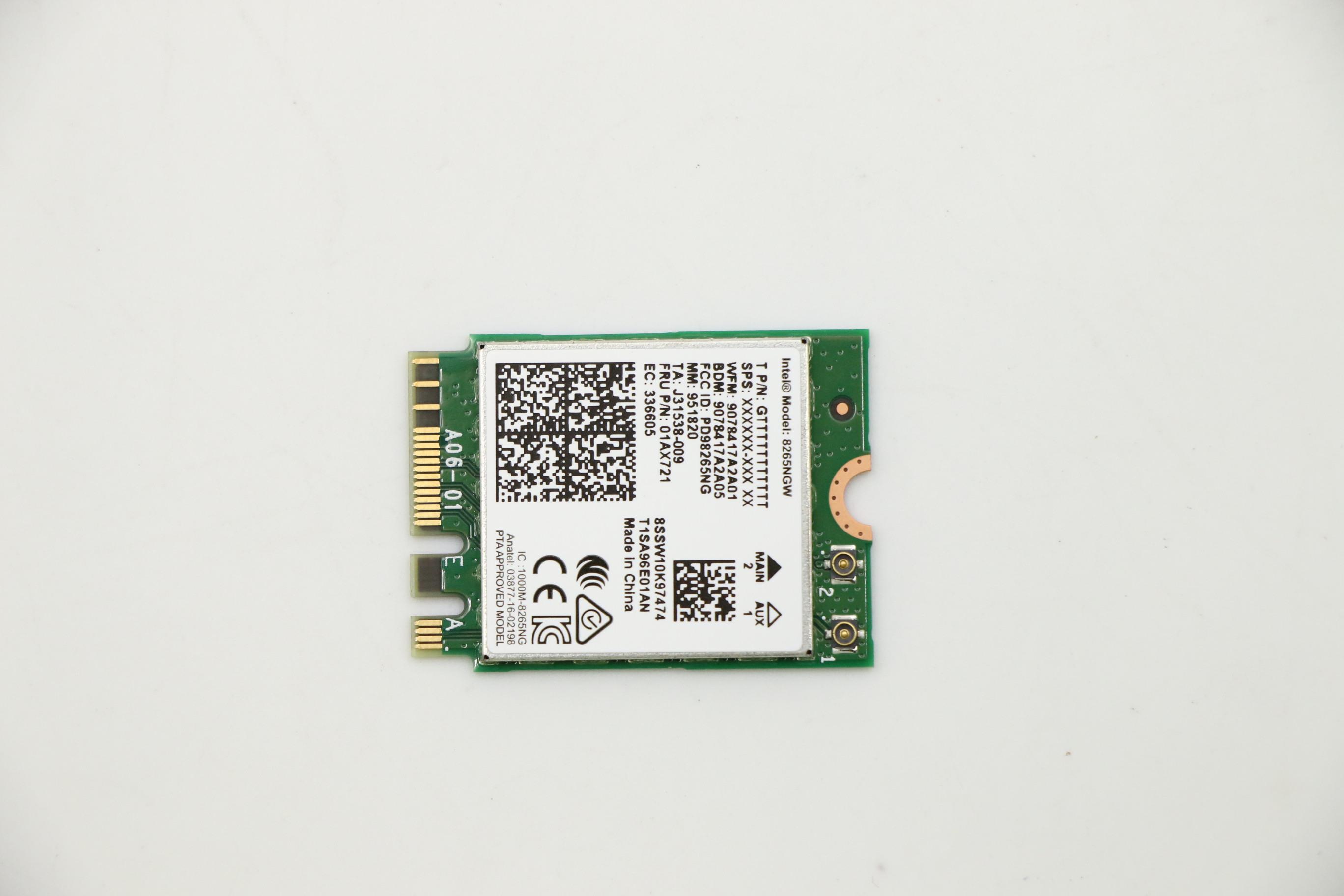 Ersatzteil Lenovo WLAN-Adapter M.2 2230 WiFi 5 + BT4.0, ref.A Ersatzteil Lenovo WLAN-Adapter M.2 2230 WiFi 5 + BT4.0, ref.A
