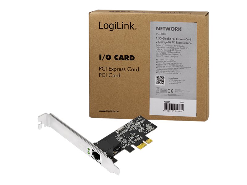 Netzwerkkarte LogiLink Gigabit PCIe 2,5GBit RJ45