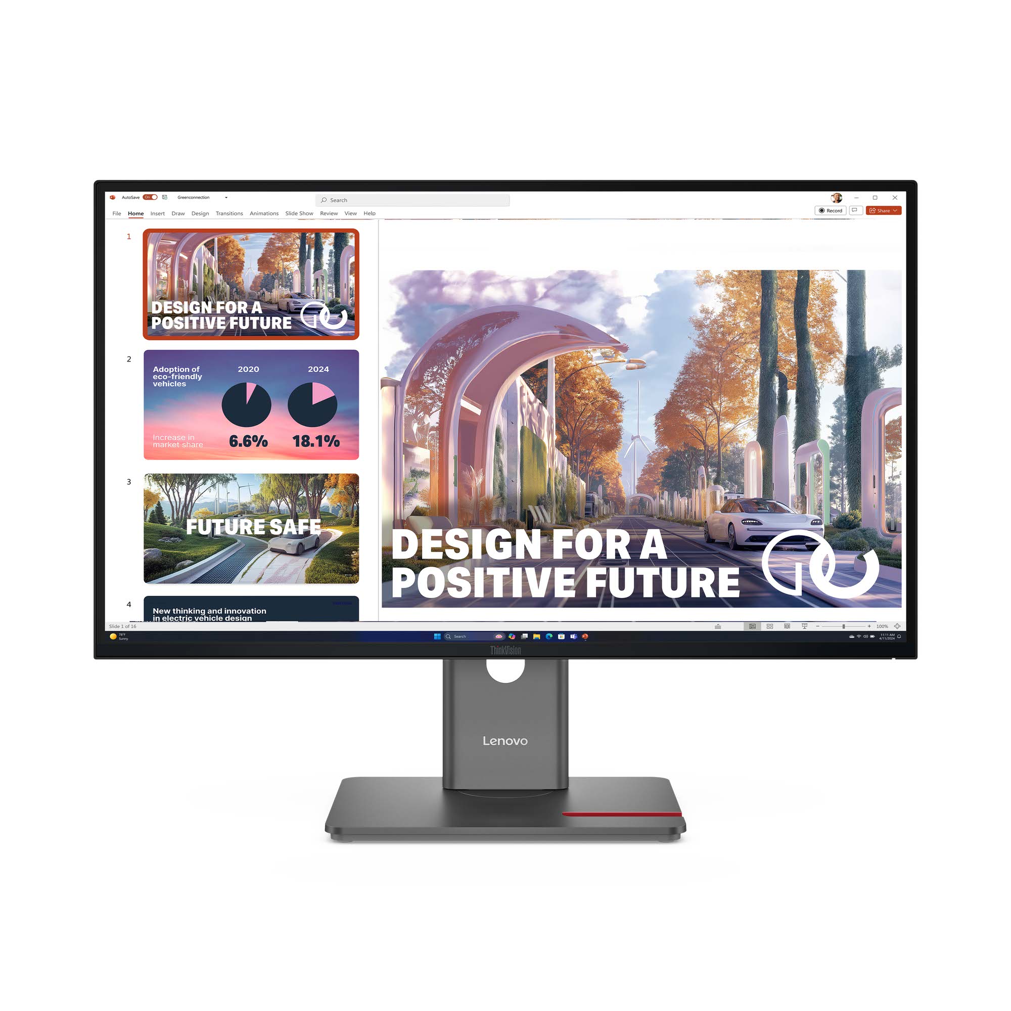 TFT-Monitor Lenovo ThinkVision P27QD-40 68,6cm (27-Zoll) QHD