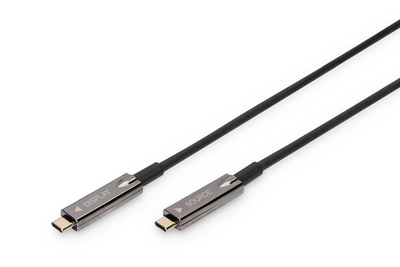 AV-Kabel Digitus USB-C m/m schwarz aktiv 4K/60Hz AOC 10m