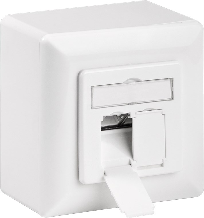 Netzwerkdose Goobay Cat6A 2xRJ45 Universaldose