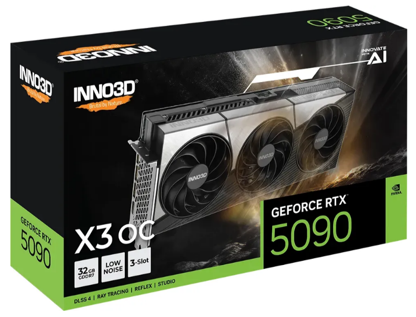 Grafikkarte Inno3D GeForce RTX5090 X3 OC 32GB PCIe