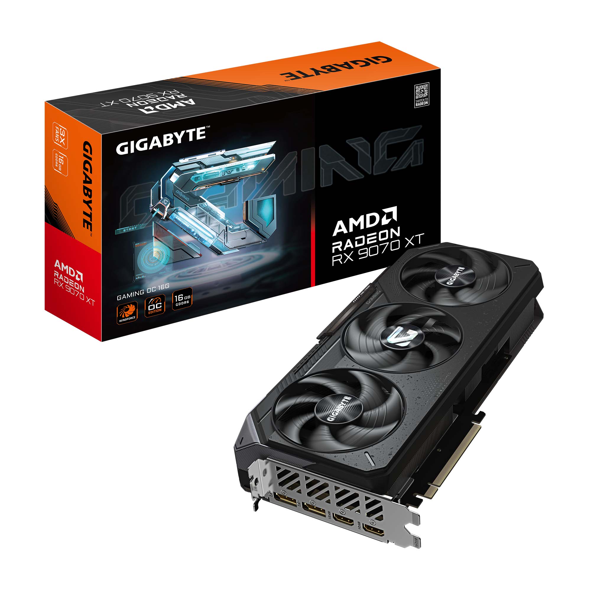 Grafikkarte Gigabyte Radeon RX 9070 XT Gaming OC 16GB PCIe