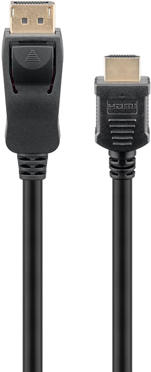 DisplayPort-Kabel Goobay DP-m/HDMI-A-m 5,0m DP1.2
