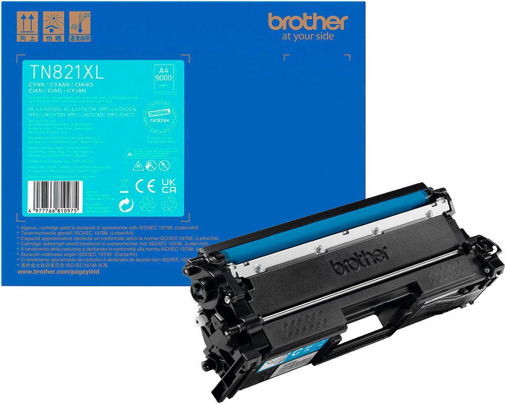 Toner Brother TN-821XLC cyan (9.000 Seiten n.ISO/IEC 19798)