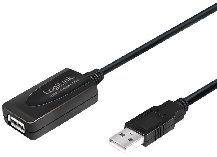 USB-Kabel LogiLink Repeater USB2.0 A-m/f 10m