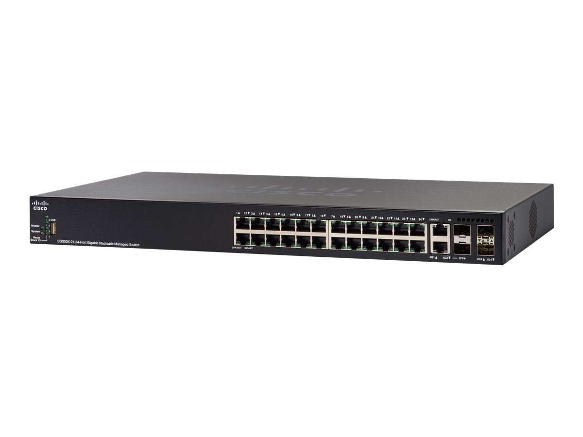 Switch Cisco SG350X refurb. 24x1GBit-RJ45/2x10GBit-RJ45 Switch Cisco SG350X refurb. 24x1GBit-RJ45/2x10GBit-RJ45