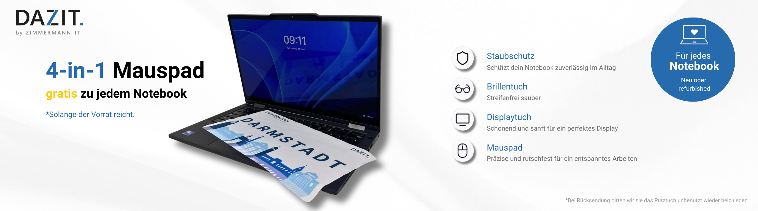 gratis zu jedem notebook