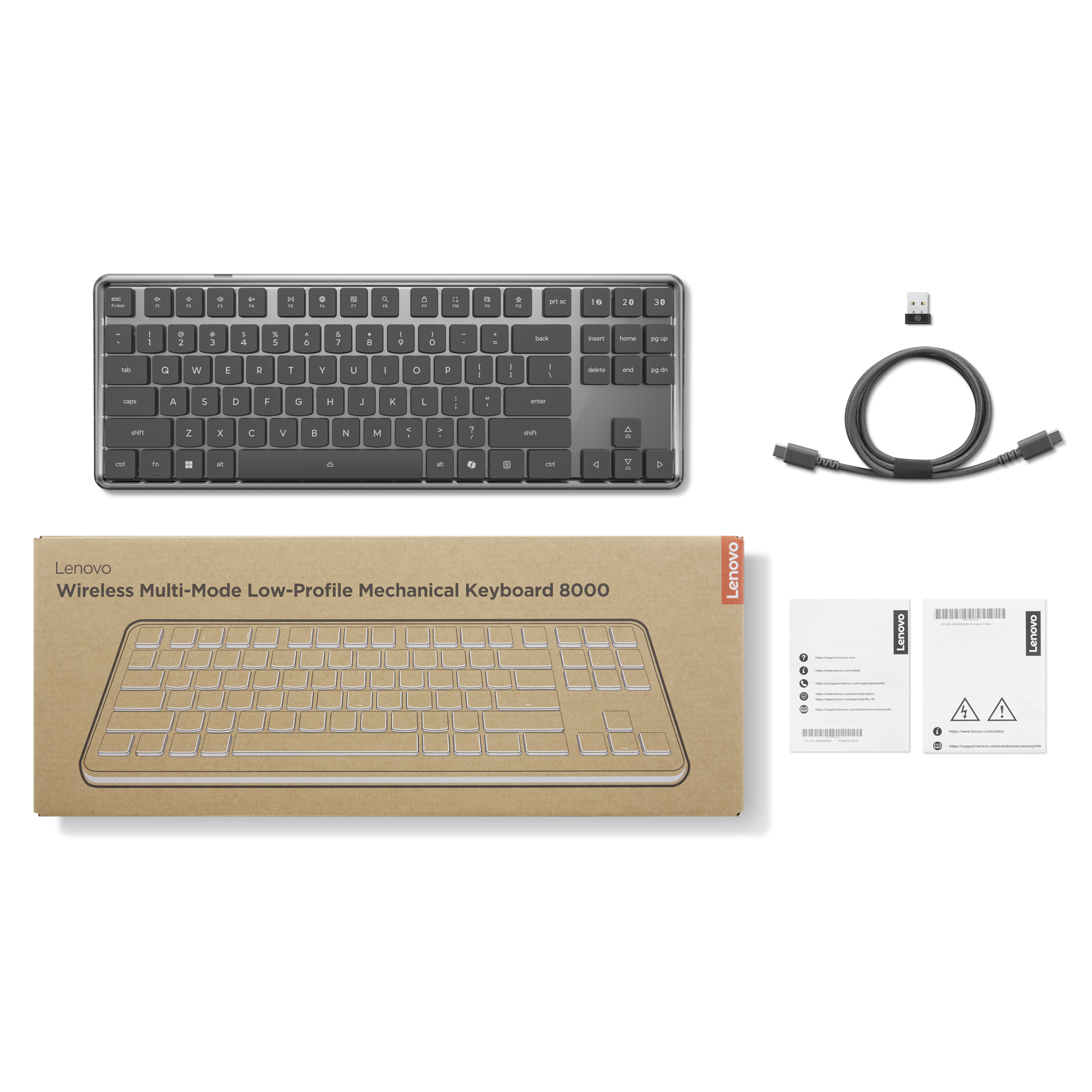 CAMPUS-Tastatur Lenovo Wireles s MultiMode Mech.Keyboard 8000