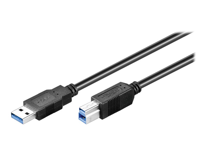 USB-Kabel Goobay USB3.2 Gen1 A-m/B-m 1,8m schwarz