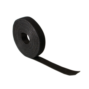 Kabelbinder LogiLink Klett-Rolle 10m schwarz