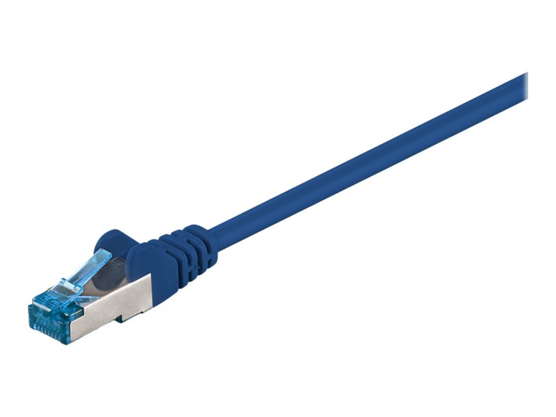 Patchkabel Goobay Cat6A S/FTP 5,0m blau halogenfrei 500MHz