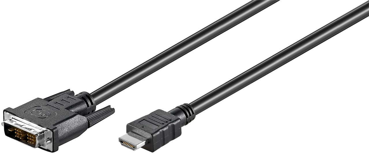 HDMI-Kabel Goobay HDMI-A-m/DVI18+1-m 5,0m