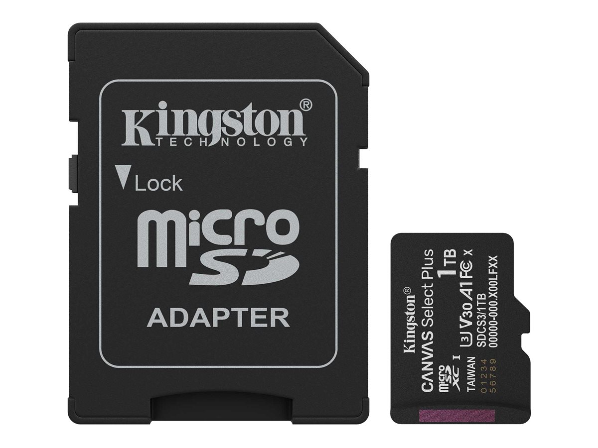 microSDXC-Card Kingston Canvas Select Plus 1TB Class10