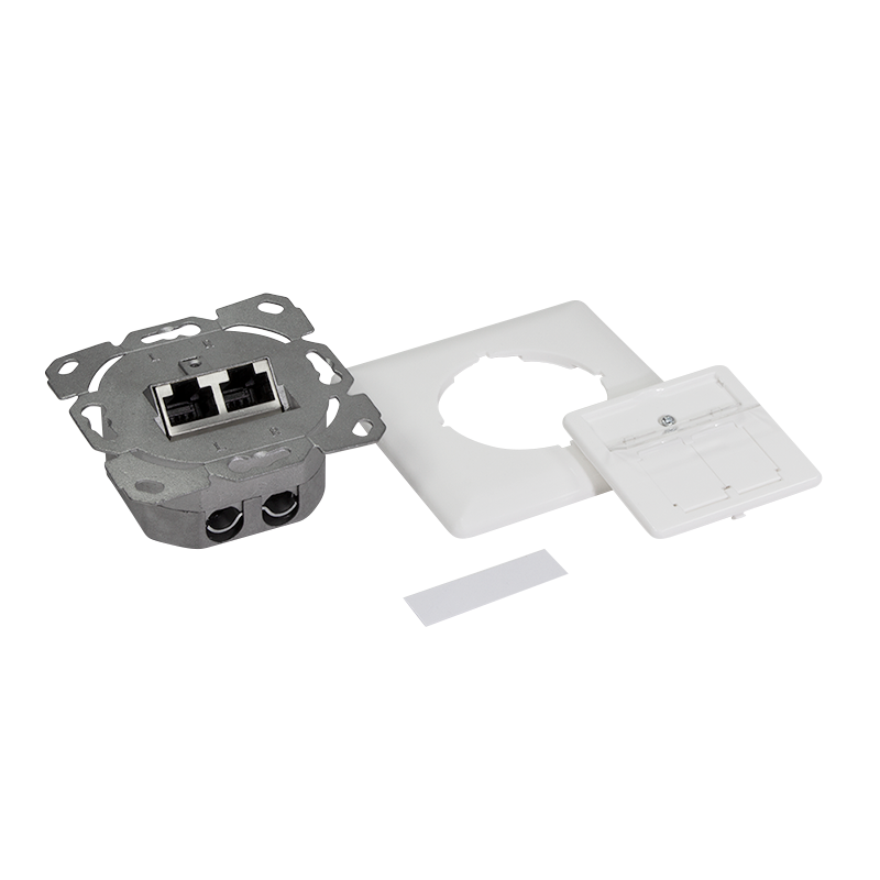 Netzwerkdose Logilink Cat6A 2xRJ45 Universaldose