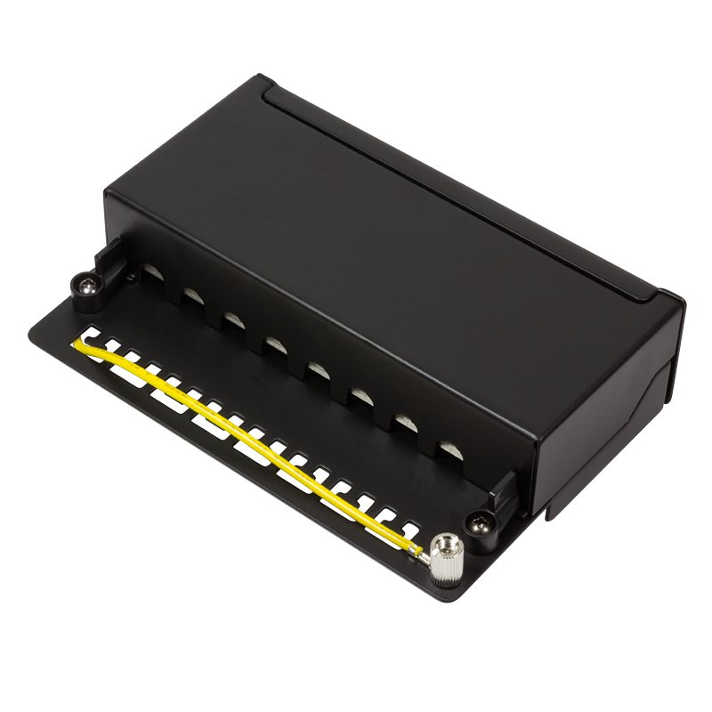 Patchpanel LogiLink schwarz Cat6A 8-Port Desktop