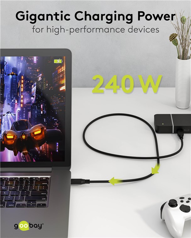 USB-Kabel Goobay USB4 Type-C m/m 1,5m 240W 20GBit/s
