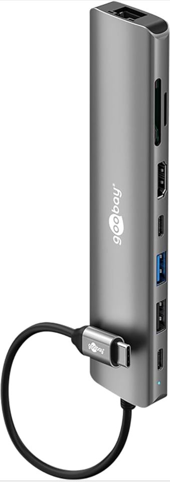 Dockingstation Goobay USB3.2 Type-C Slim 8-Port