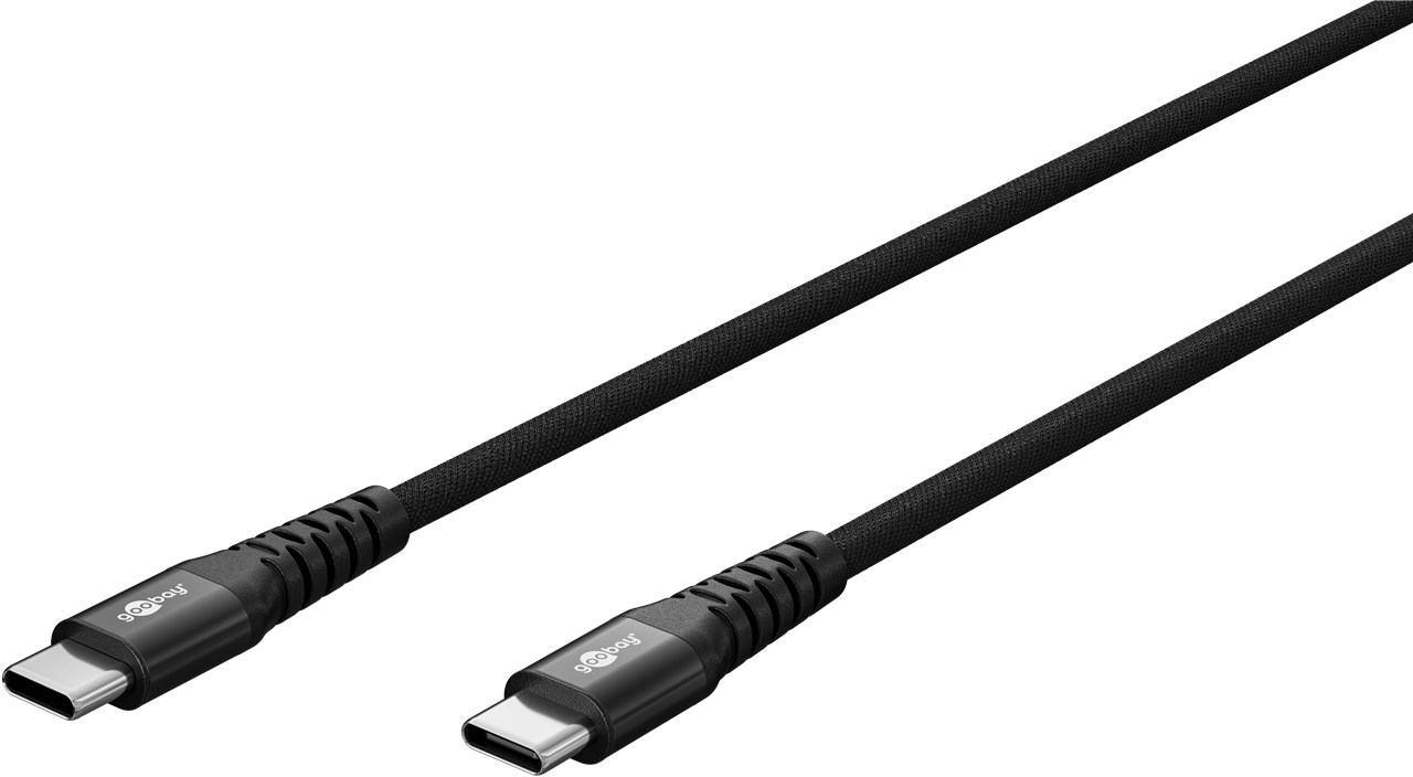 USB-Kabel Goobay USB2.0 Textil Type-C m/m 2,0m 60W