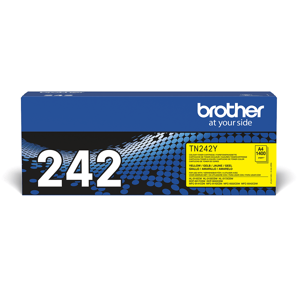Toner Brother TN-242Y gelb (1.400 Seiten n.ISO/IEC 19798)