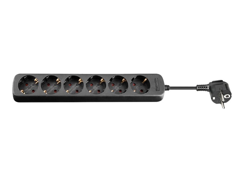 Steckdosenleiste Goobay schw. 6xSchutzko 3,0m-Kabel