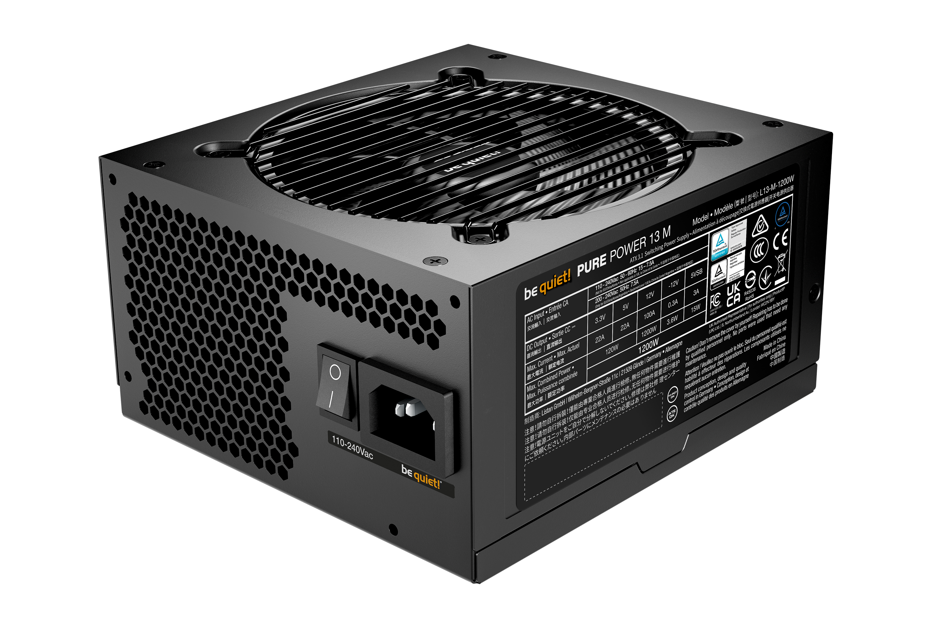 ATX-Netzteil BeQuiet PurePower 13 M 1200W modular