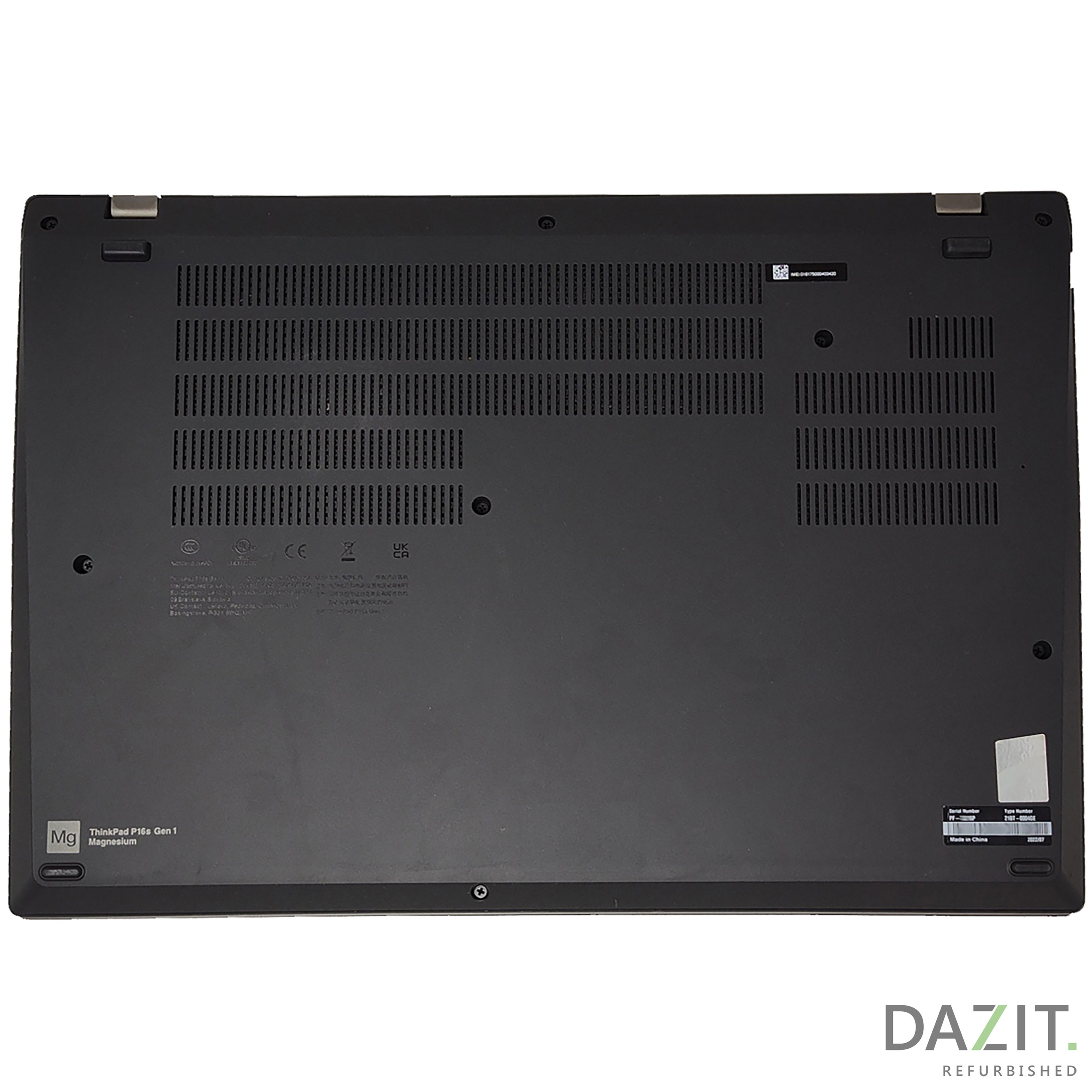 Notebook Lenovo ThinkPad P16s Core i5-1240P 1,70GHz Refurb.B