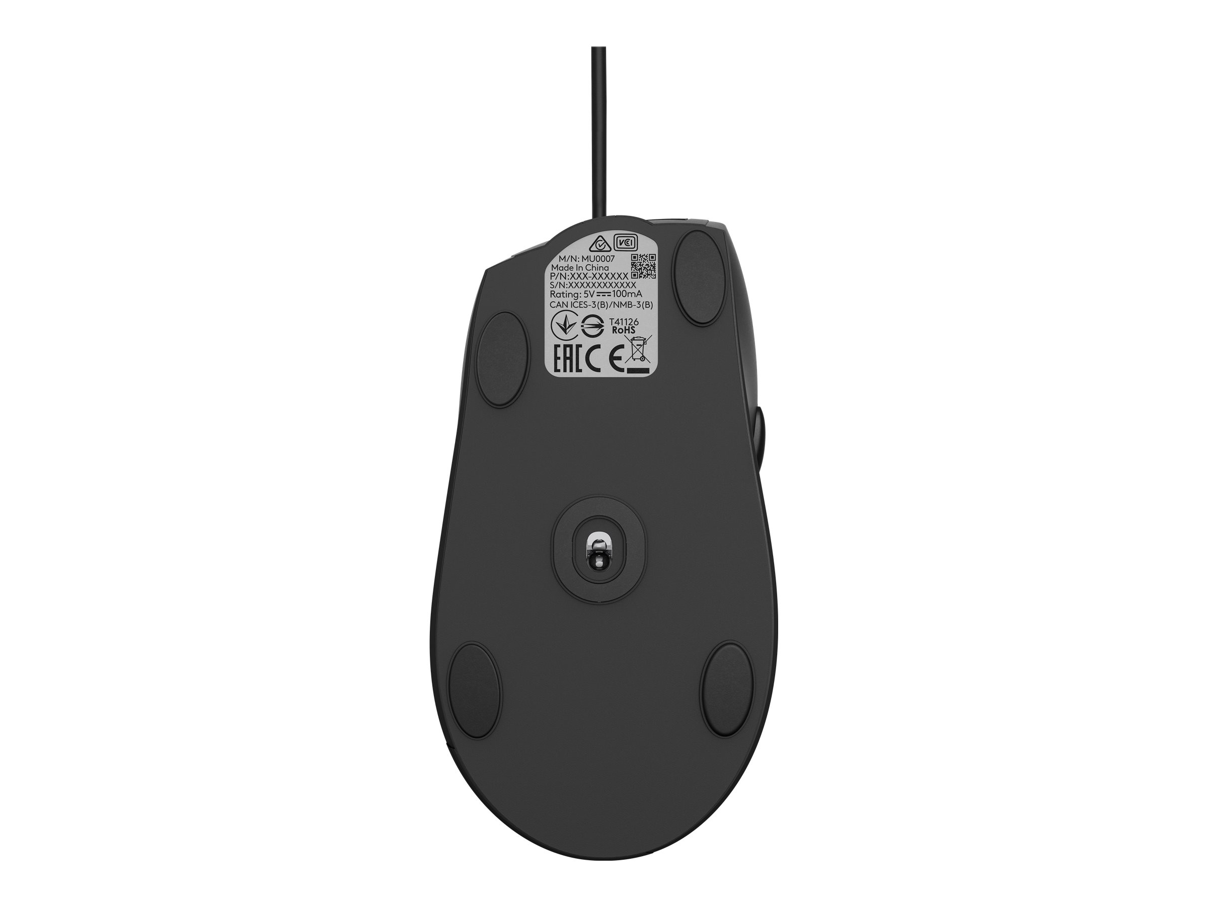 Maus Logitech M500s Advanced Corded Mouse USB schwarz