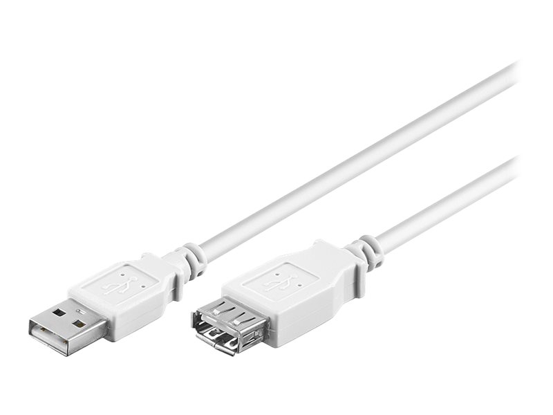 USB-Kabel Goobay Verlängerung USB2.0 A-m/f 3,0m weiß
