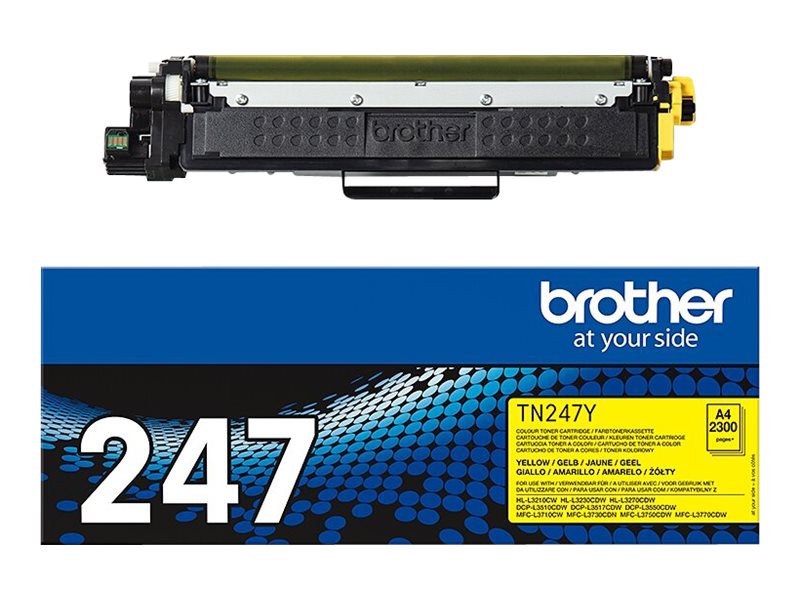 Toner Brother TN-247Y gelb (2.300 Seiten n.ISO/IEC 19798)