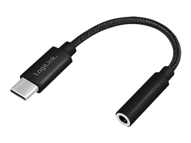 Adapterkabel LogiLink USB Type-C / 1x3,5mm Klinke 0,13m
