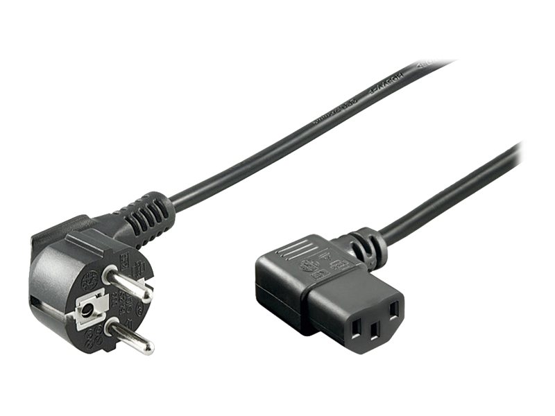 Netzkabel Goobay Schutzko/ Kaltgeräte Winkelstecker 2,0m