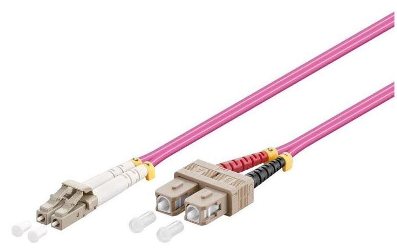 LWL-Kabel Goobay LC/SC OM4 50/125um Multimode Duplex 20m