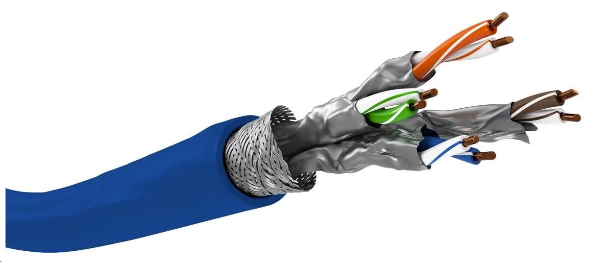 Verlegekabel Goobay Cat7A S/FTP 1200MHz 500m-Trommel