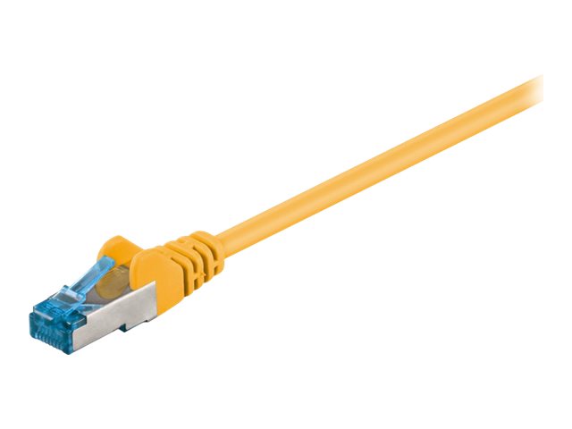 Patchkabel Goobay Cat6A S/FTP 0,5m gelb halogenfrei 500MHz
